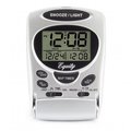 Equity Equity 31300 Titanium Colored LCD Travel Alarm Clock; 5 in. 31300